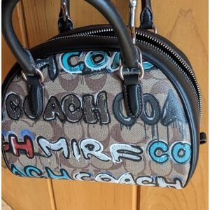 NWT Coach X Mint + Serf Sydney Satchel In Signature Canvas CM095